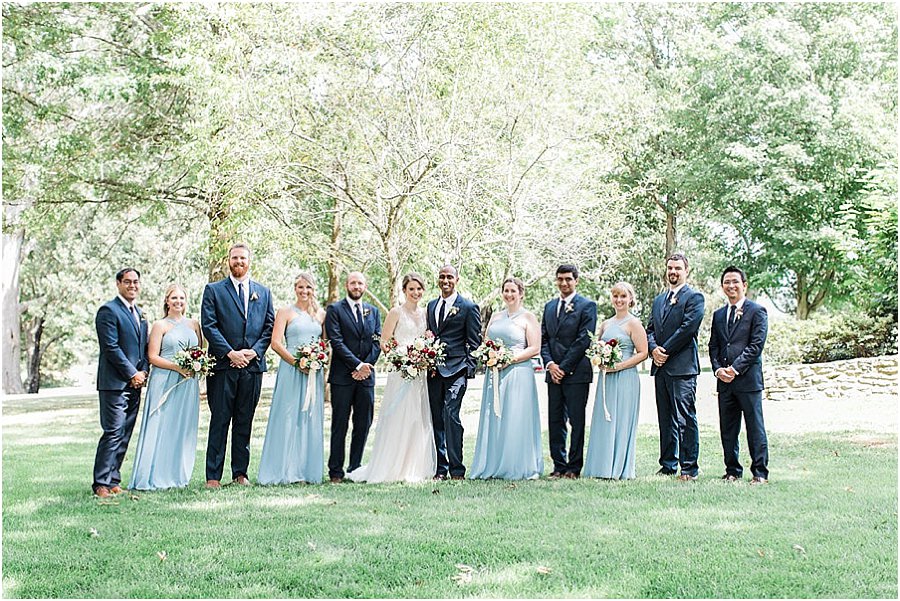 French Blue and Navy Bridal Party