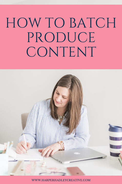 How to batch produce content